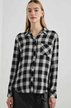 Vrouwen Rails Jager Shirt - Middernacht Sneeuw