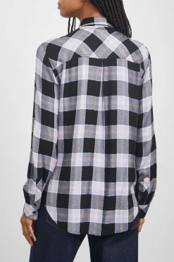Vrouwen Rails Jager Shirt - Onyx Pewinkle Blush