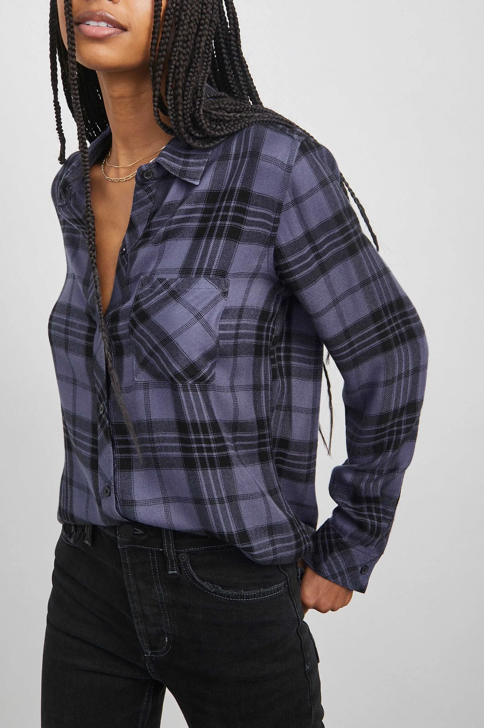 Vrouwen Rails Jager Shirt - Sapphire As