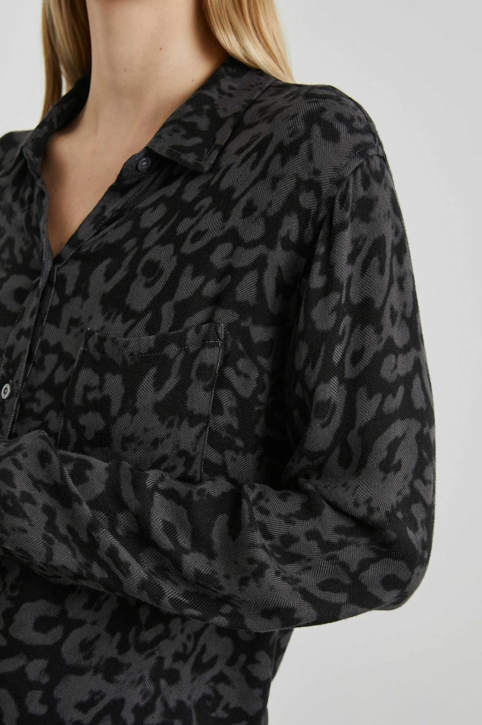 Vrouwen Rails Jager Shirt - Verspreide Houtskool Cheetah