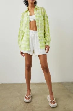 Vrouwen Rails Janae Overhemd - Limoen Plaid