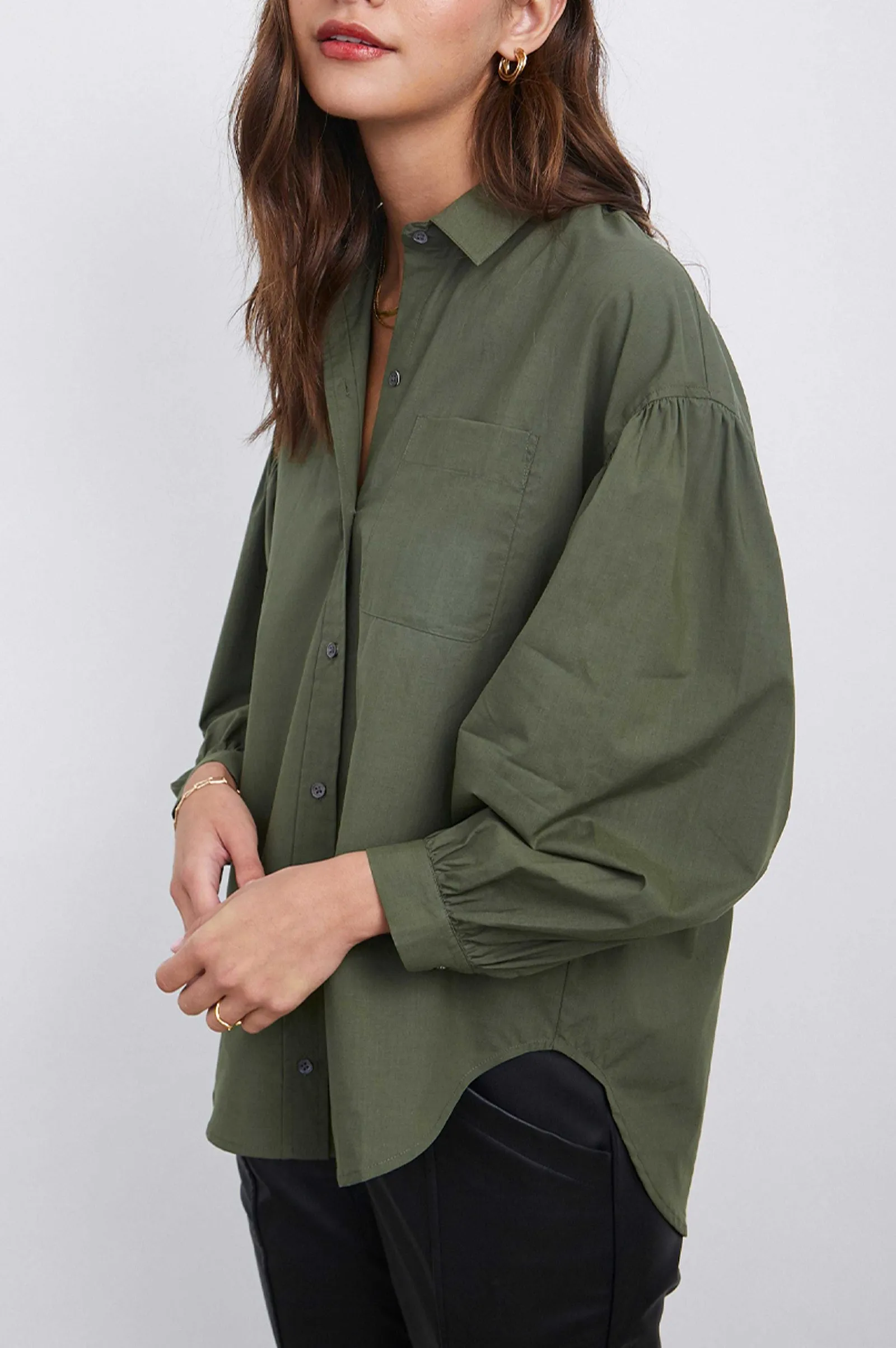 Vrouwen Rails Janae Shirt - Olijf Rook