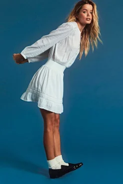 Vrouwen Rails Jasmijn Jurk - Wit Kant Detail