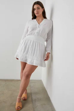 Vrouwen Rails Jasmijn Jurk - Wit Kant Detail