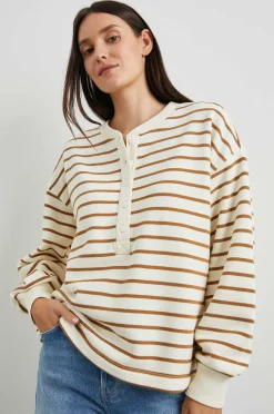 Vrouwen Rails Joan Sweatshirt - Karmelstreep