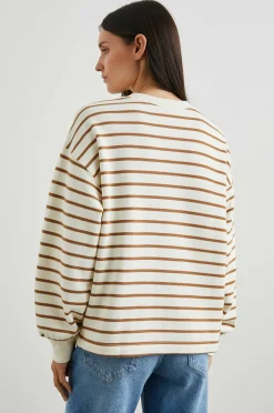 Vrouwen Rails Joan Sweatshirt - Karmelstreep
