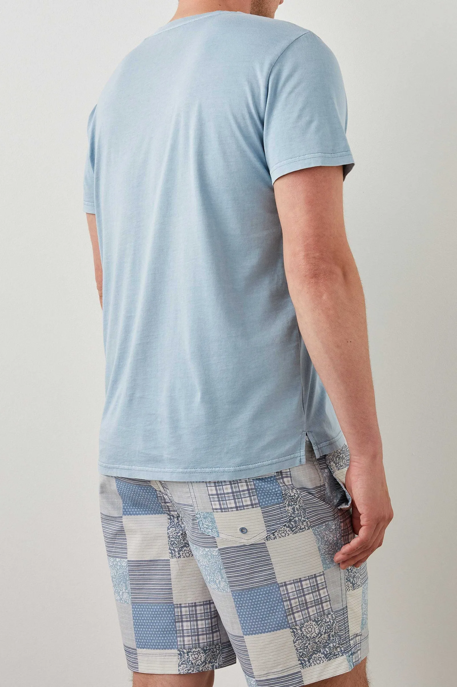 Heren Rails Johnny T-Shirt - Carolina Blauw