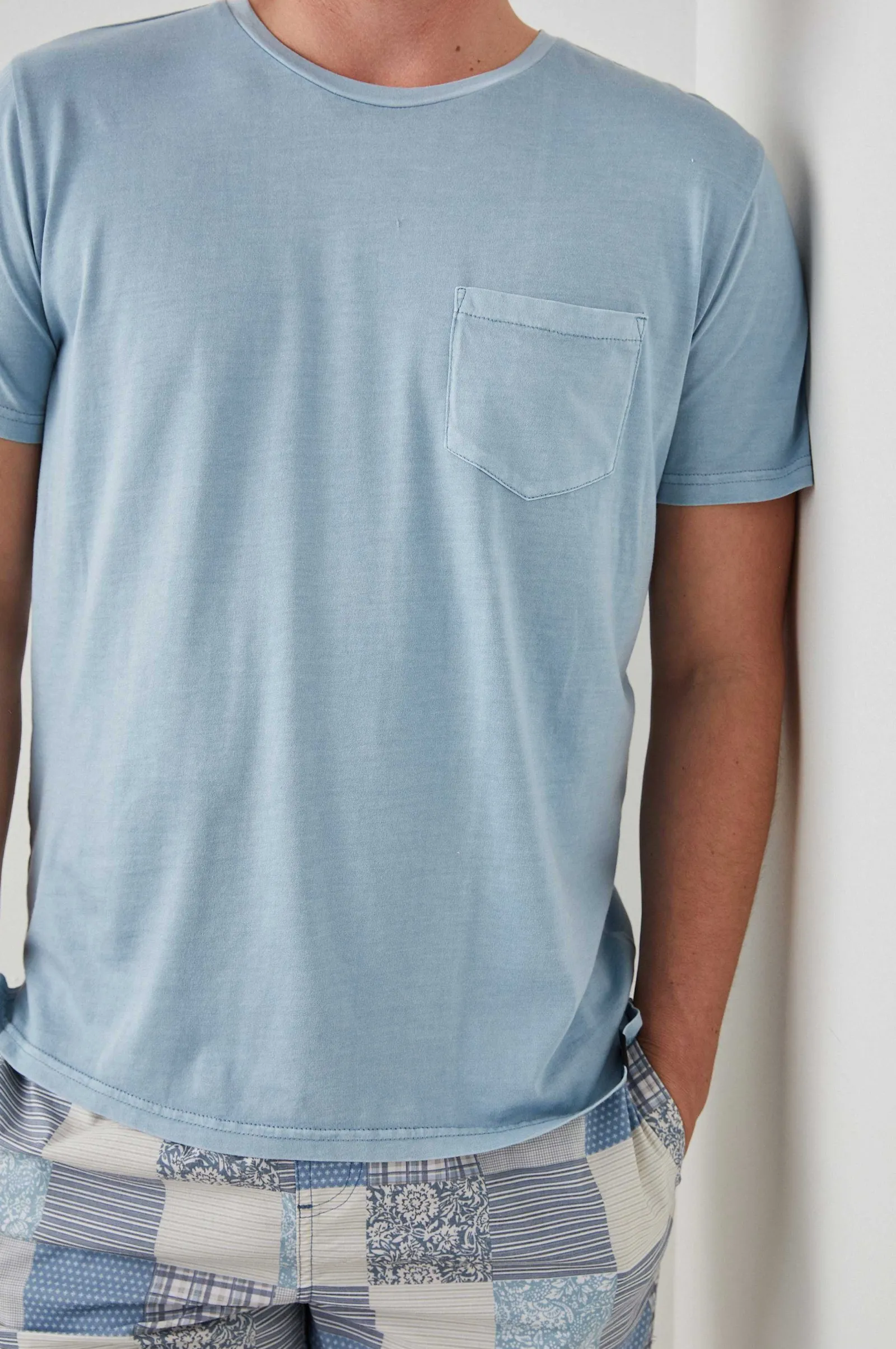 Heren Rails Johnny T-Shirt - Carolina Blauw