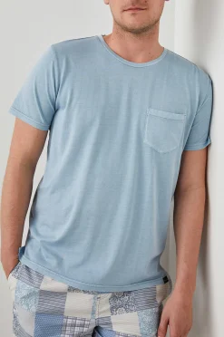 Heren Rails Johnny T-Shirt - Carolina Blauw