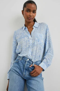 Vrouwen Rails Josephine Overhemd - Aqua Gemengde Dieren