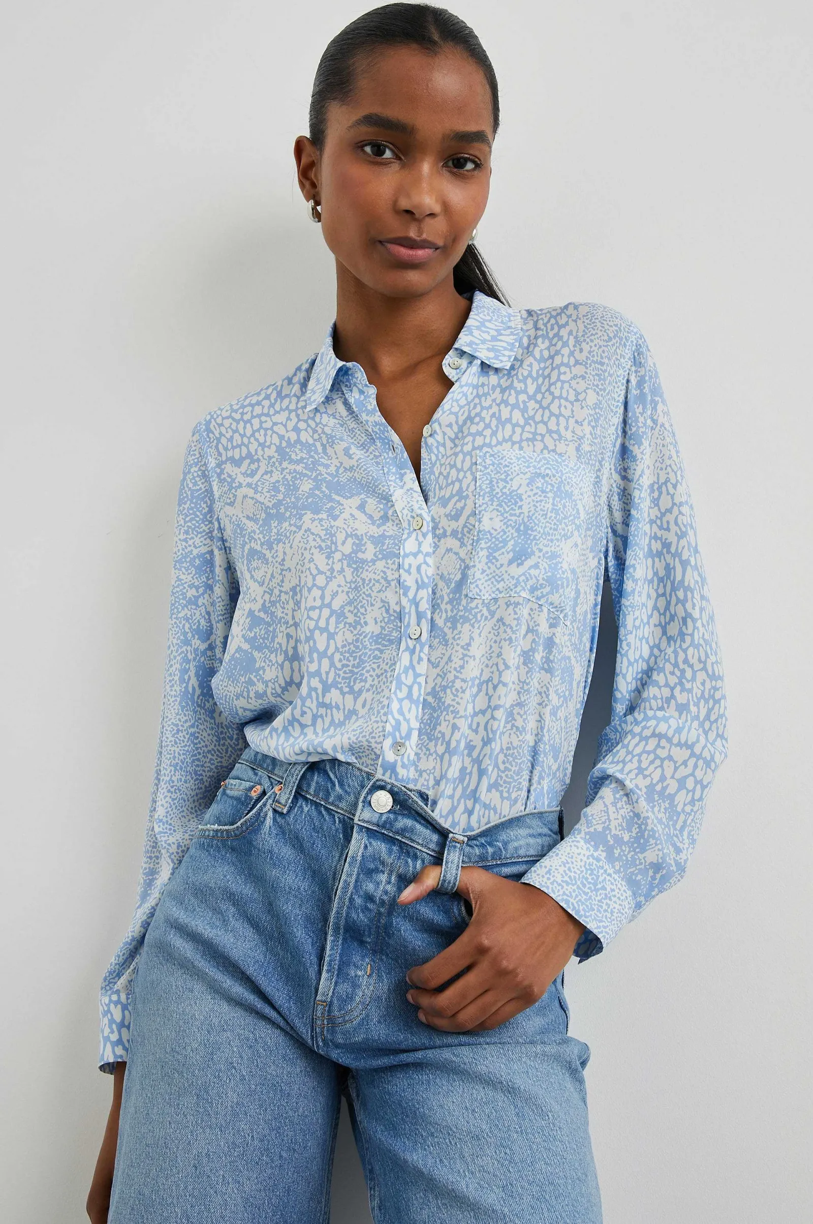 Vrouwen Rails Josephine Overhemd - Aqua Gemengde Dieren