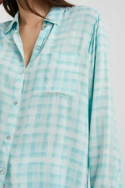 Vrouwen Rails Josephine Overhemd - Aqua Plaid