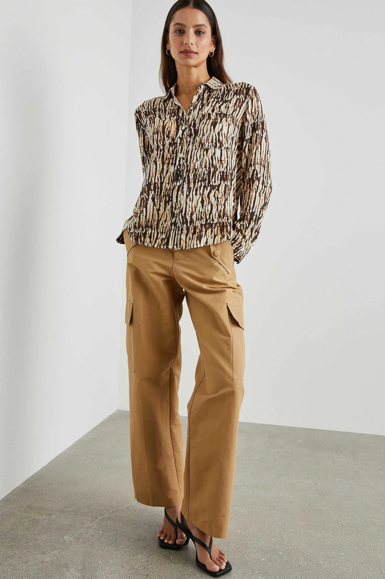 Vrouwen Rails Josephine Overhemd - Neutraal Ikat