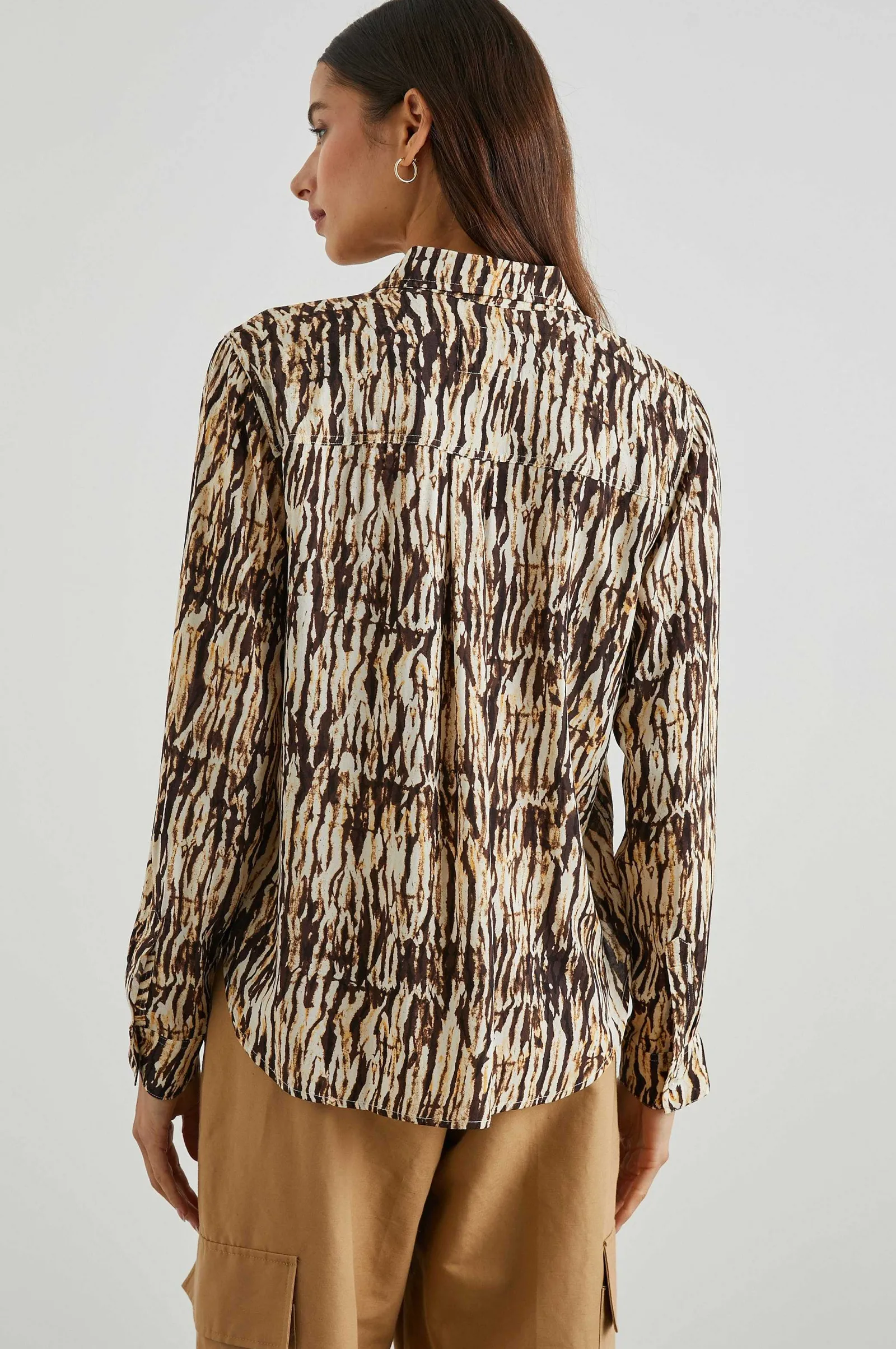 Vrouwen Rails Josephine Overhemd - Neutraal Ikat