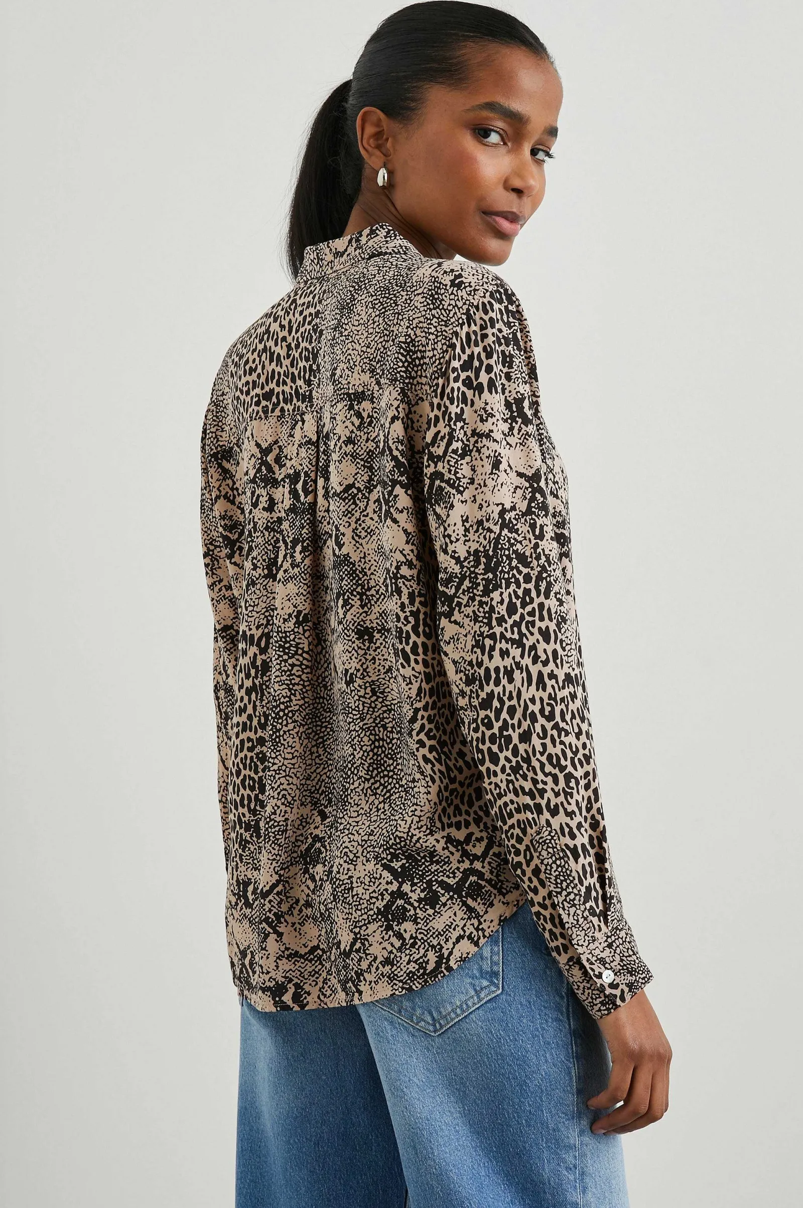 Vrouwen Rails Josephine Overhemd - Taupe Gemengd Dier