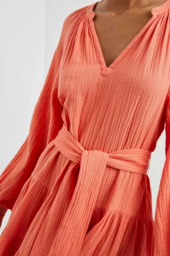 Vrouwen Rails Jurk Aureta - Papaya
