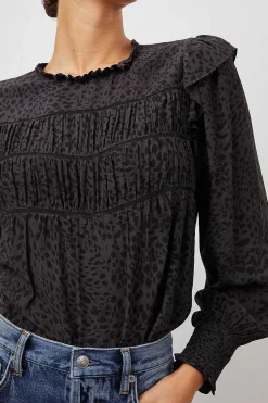 Vrouwen Rails Kadi Top - Gespotte Leisteen