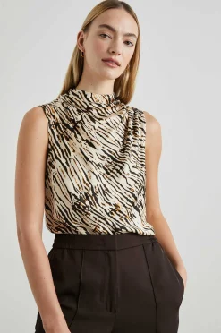 Vrouwen Rails Kaleen Top - Neutraal Ikat