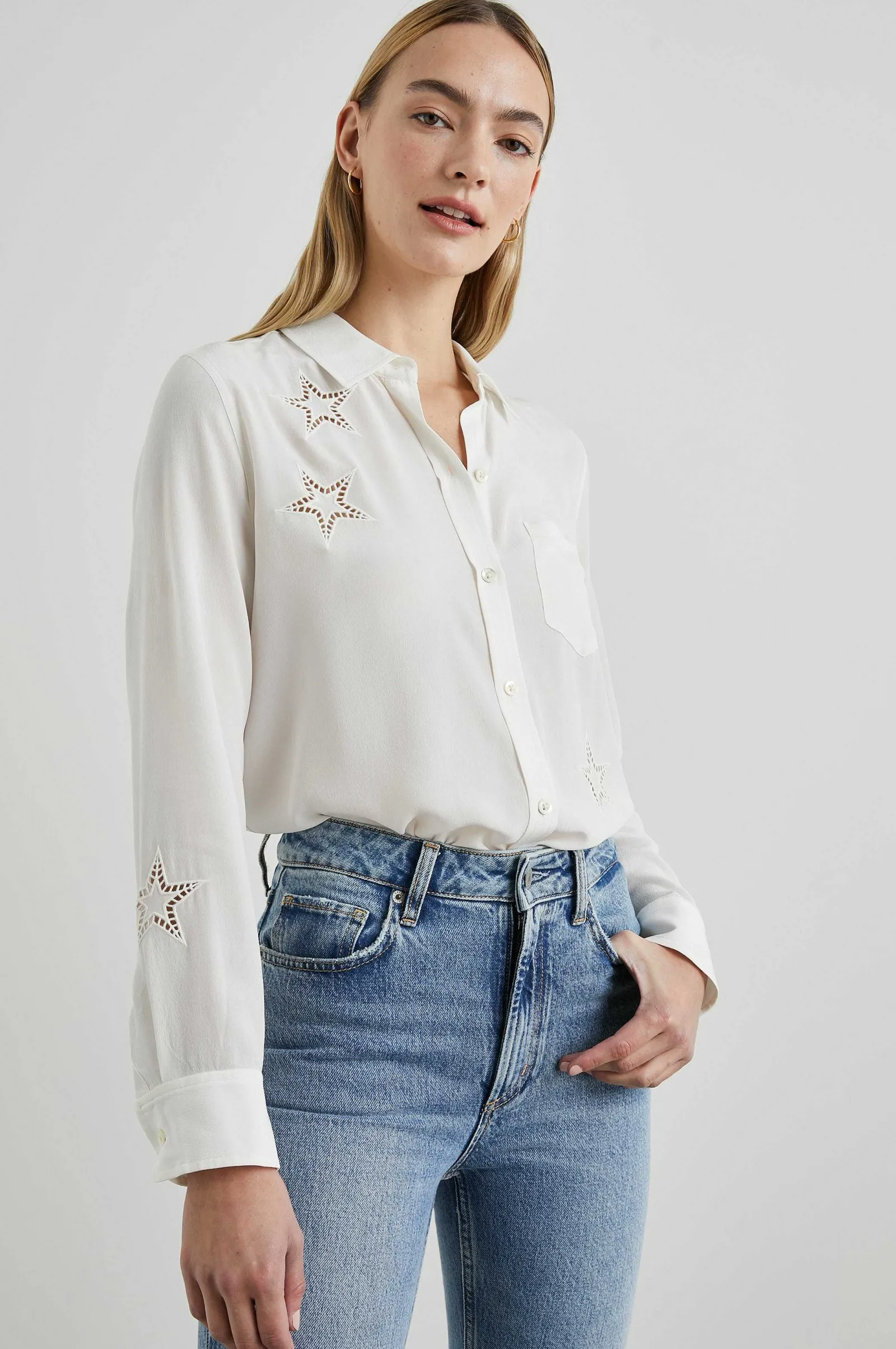 Vrouwen Rails Kate Shirt - Ivoor Oogjesterren