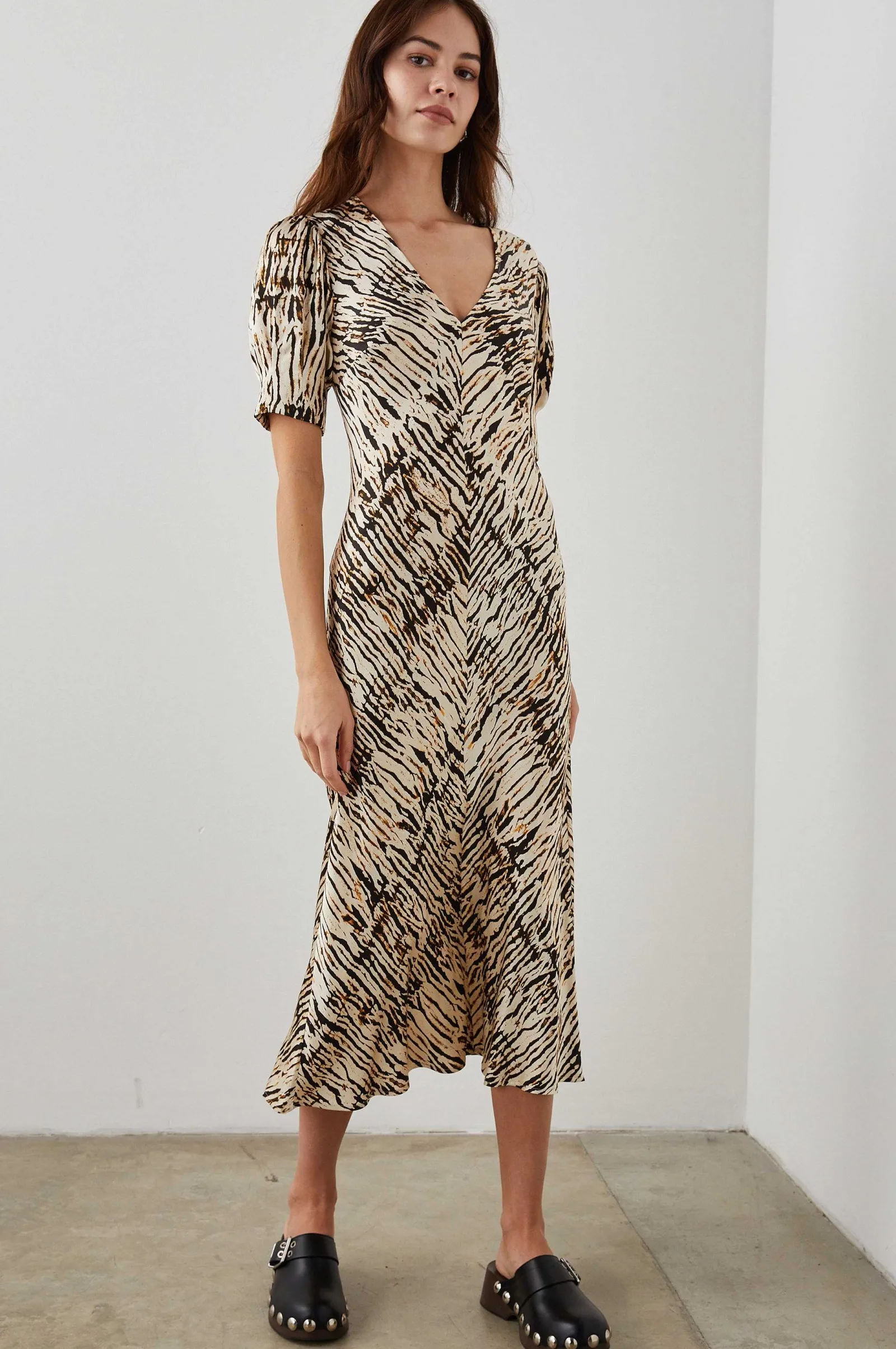 Vrouwen Rails Kegan Jurk - Neutraal Ikat