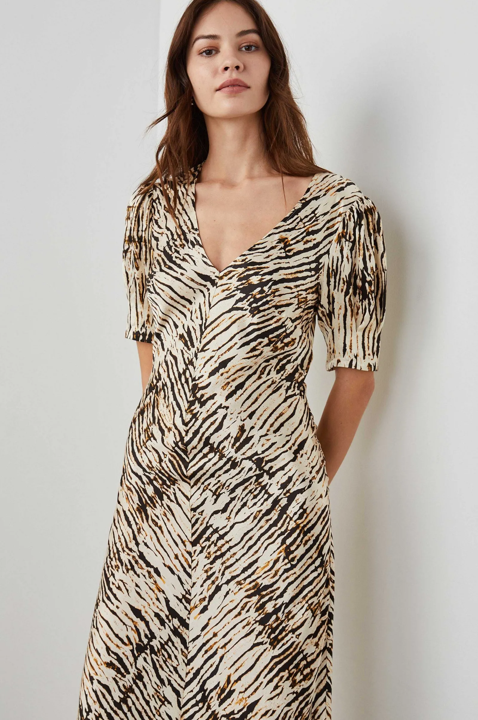 Vrouwen Rails Kegan Jurk - Neutraal Ikat