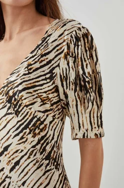 Vrouwen Rails Kegan Jurk - Neutraal Ikat