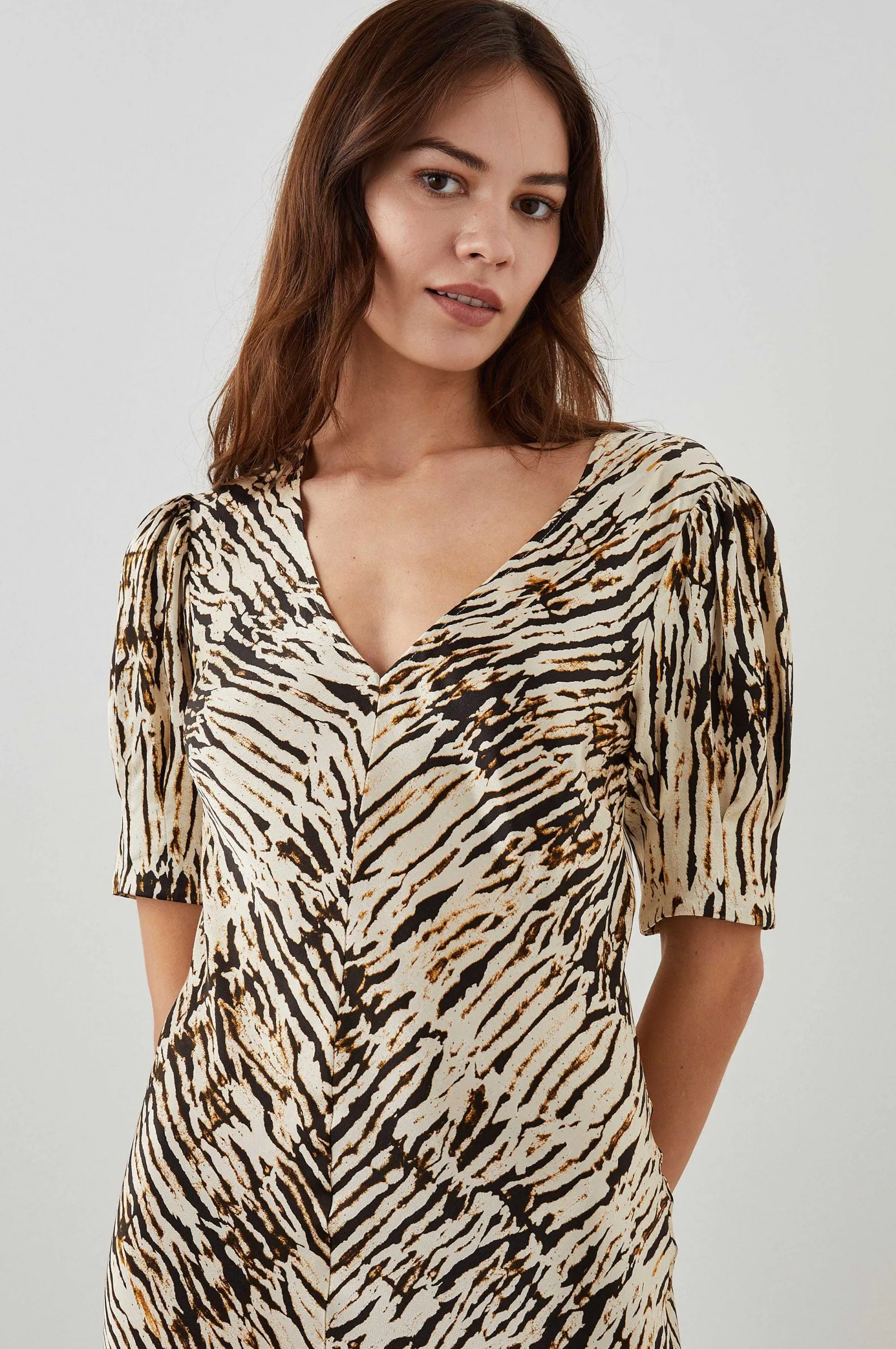Vrouwen Rails Kegan Jurk - Neutraal Ikat