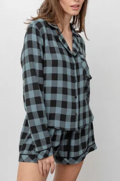 Vrouwen Rails Kellen Pyjamaset - Stof Blauw Geruit