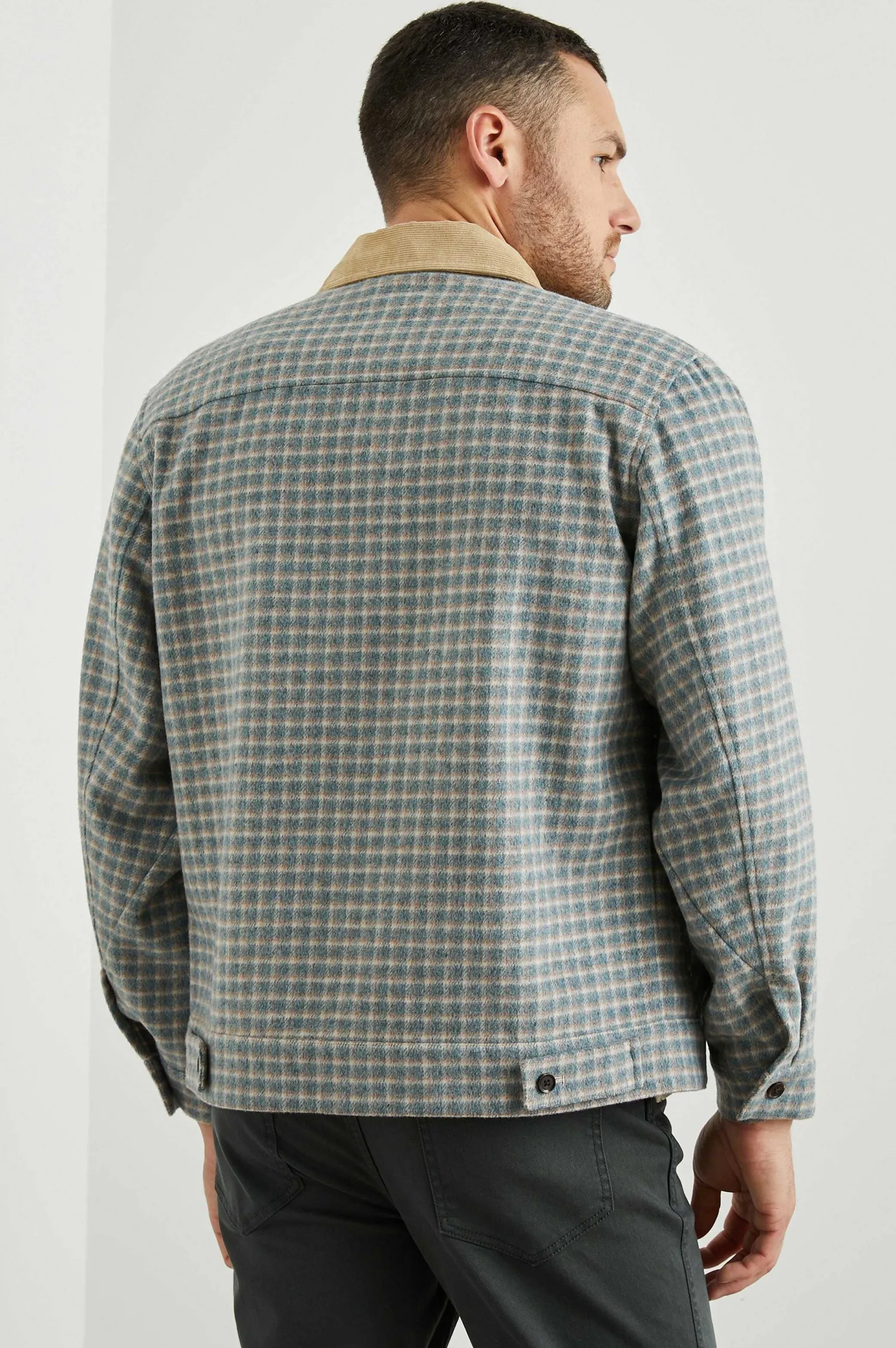 Heren Rails Ketter Jas - Roest Shimmer Tarwe