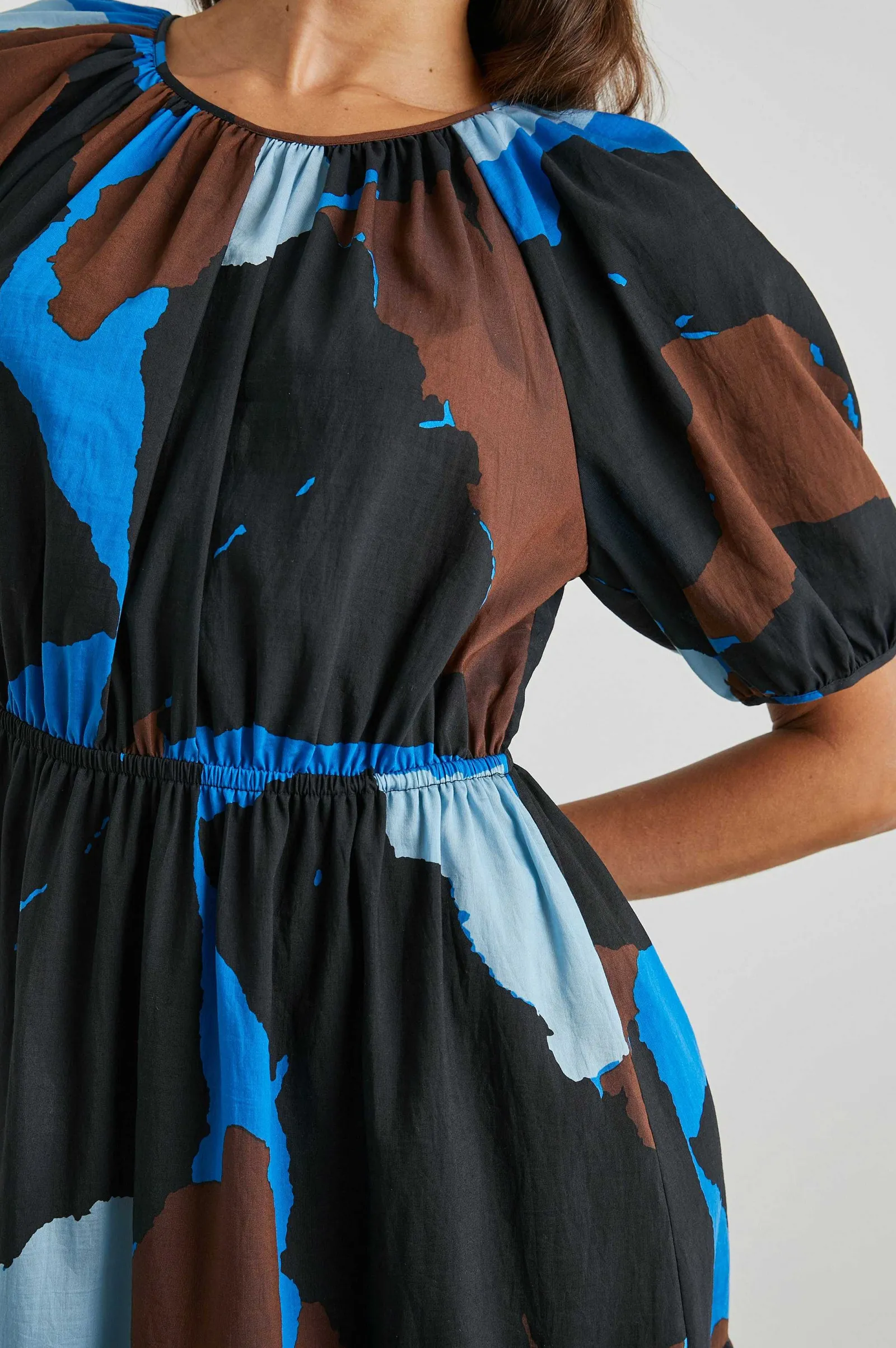 Vrouwen Rails Khloe-Jurk - Blauw Meerkleurenblok