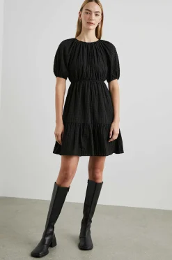 Vrouwen Rails Khloe-Jurk - Zwarte Seersucker