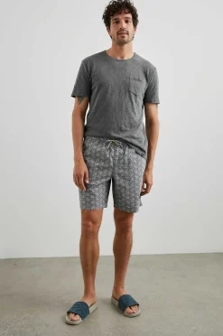 Heren Rails Kian Zwem Kort - Tribal Batik Celestial