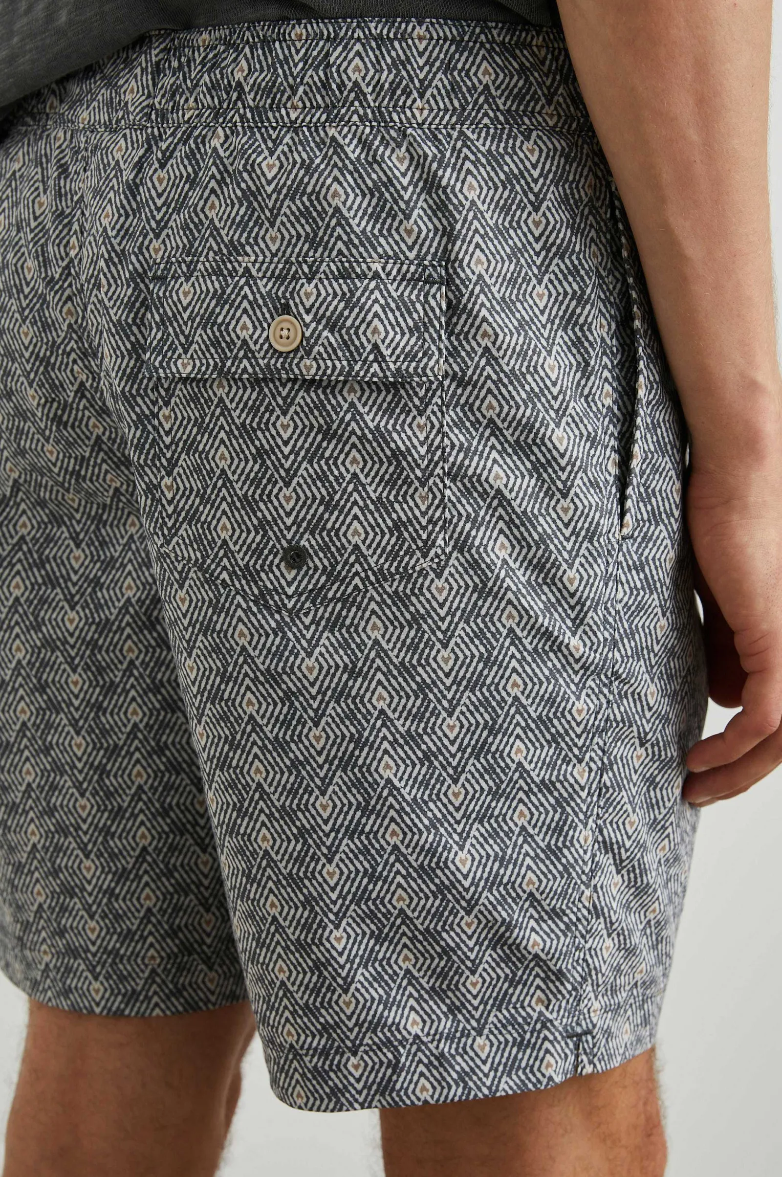 Heren Rails Kian Zwem Kort - Tribal Batik Celestial