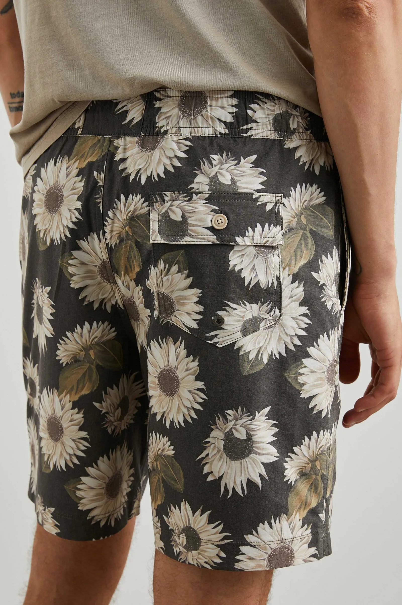 Heren Rails Kian Zwem Kort - Zonnebloem Twirl Bark