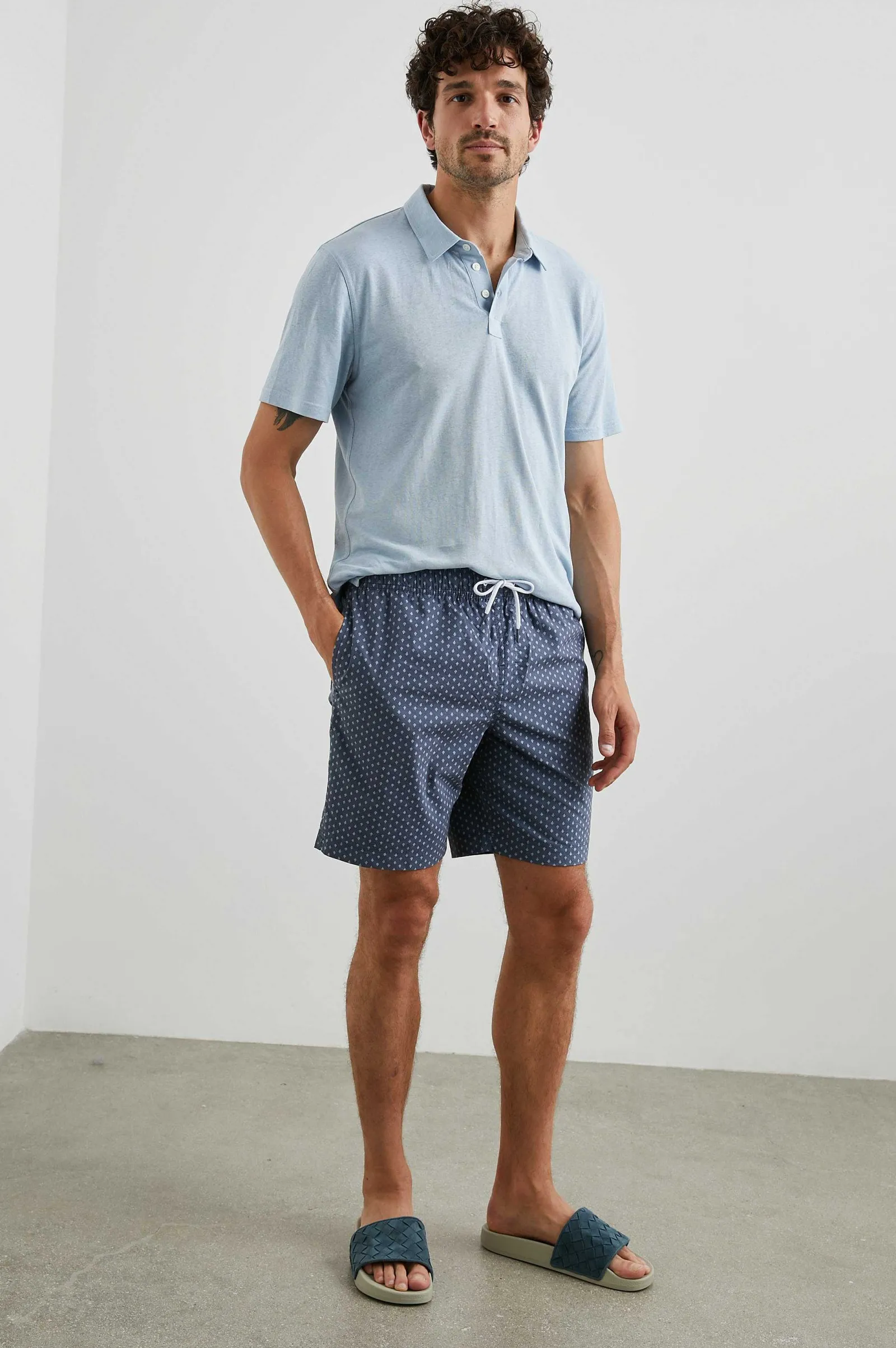 Heren Rails Kian Zwemkort - Polygon Micro Navy