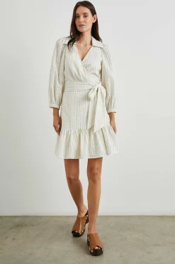 Vrouwen Rails Kiara Jurk - Ivoor Seersucker