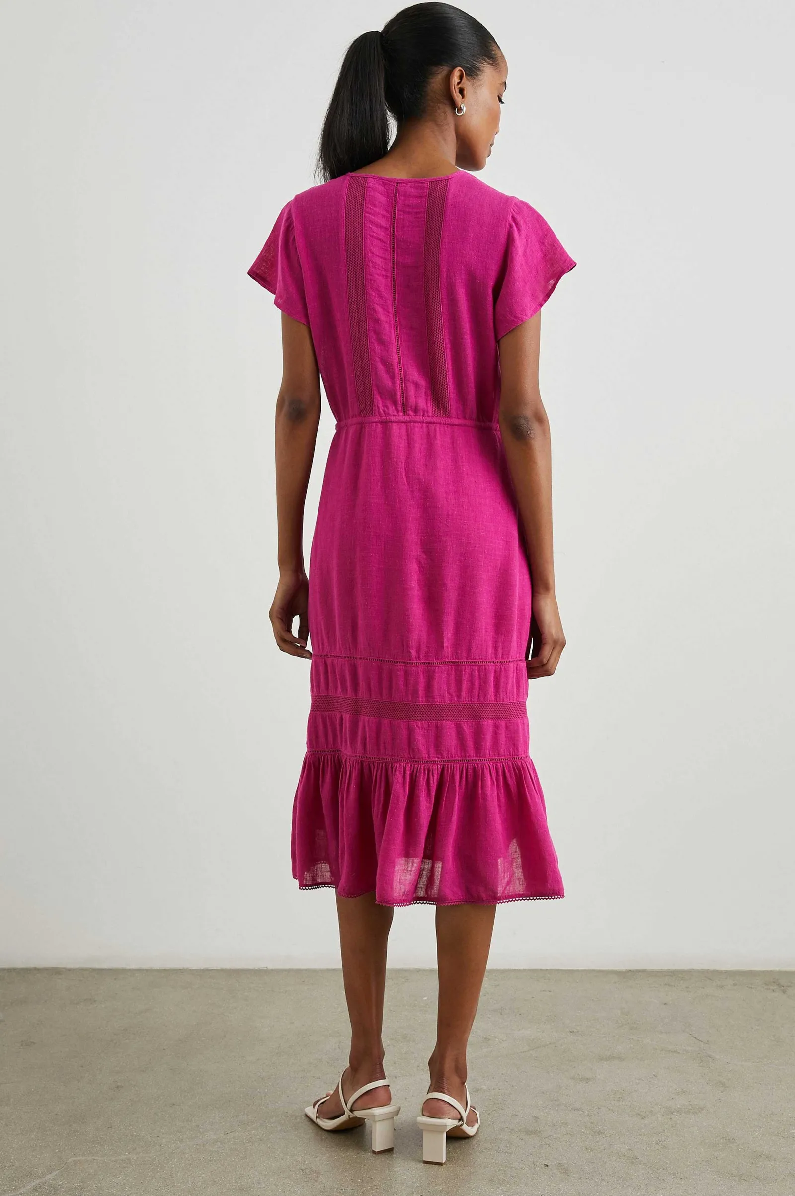 Vrouwen Rails Kiki-Jurk - Stralend Kantendetail