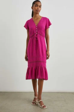 Vrouwen Rails Kiki-Jurk - Stralend Kantendetail