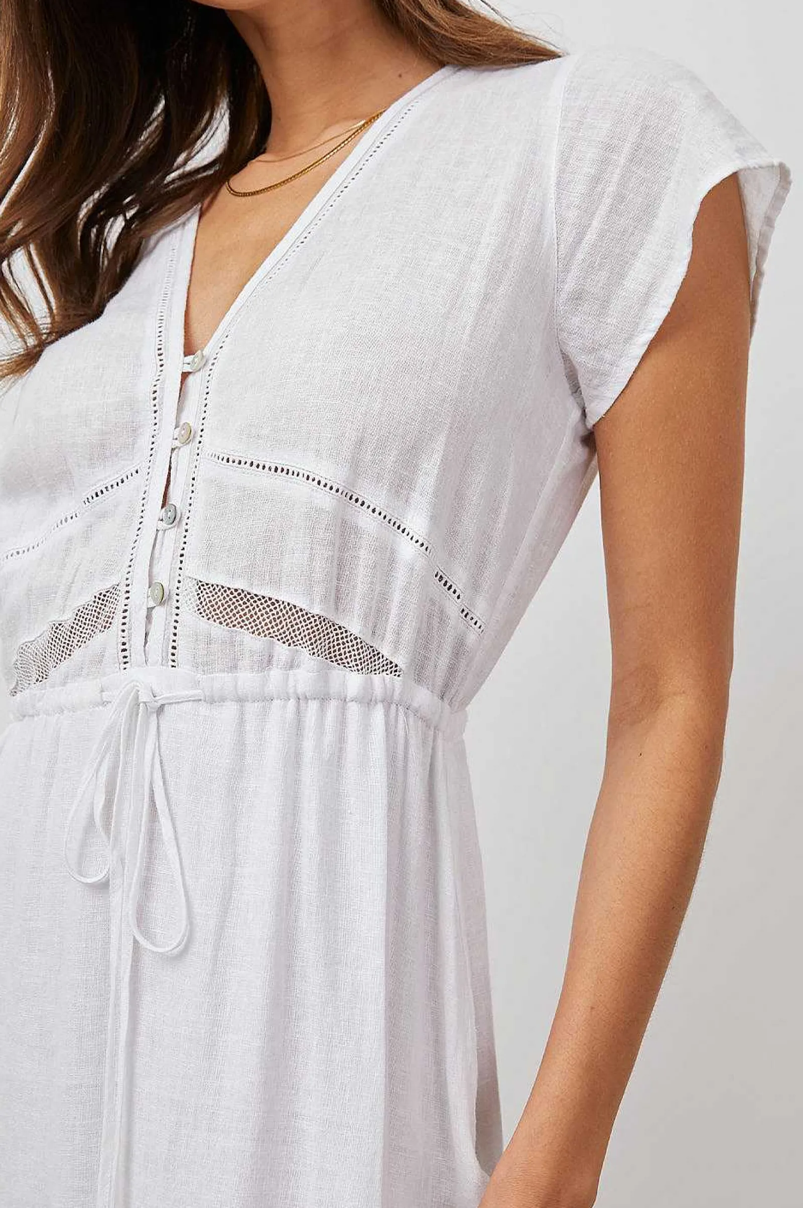 Vrouwen Rails Kiki-Jurk - Wit Kantdetail