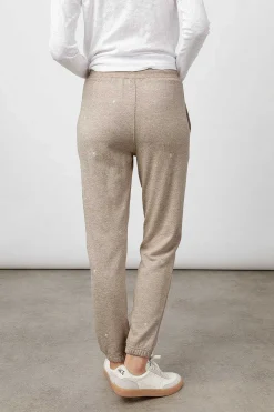 Vrouwen Rails Kingston Sweatpant - Heather Bruin Geborduurde Sterren