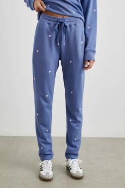 Vrouwen Rails Kingston Sweatpant - Roze Borrelborduursel Van Binnenvaartharten