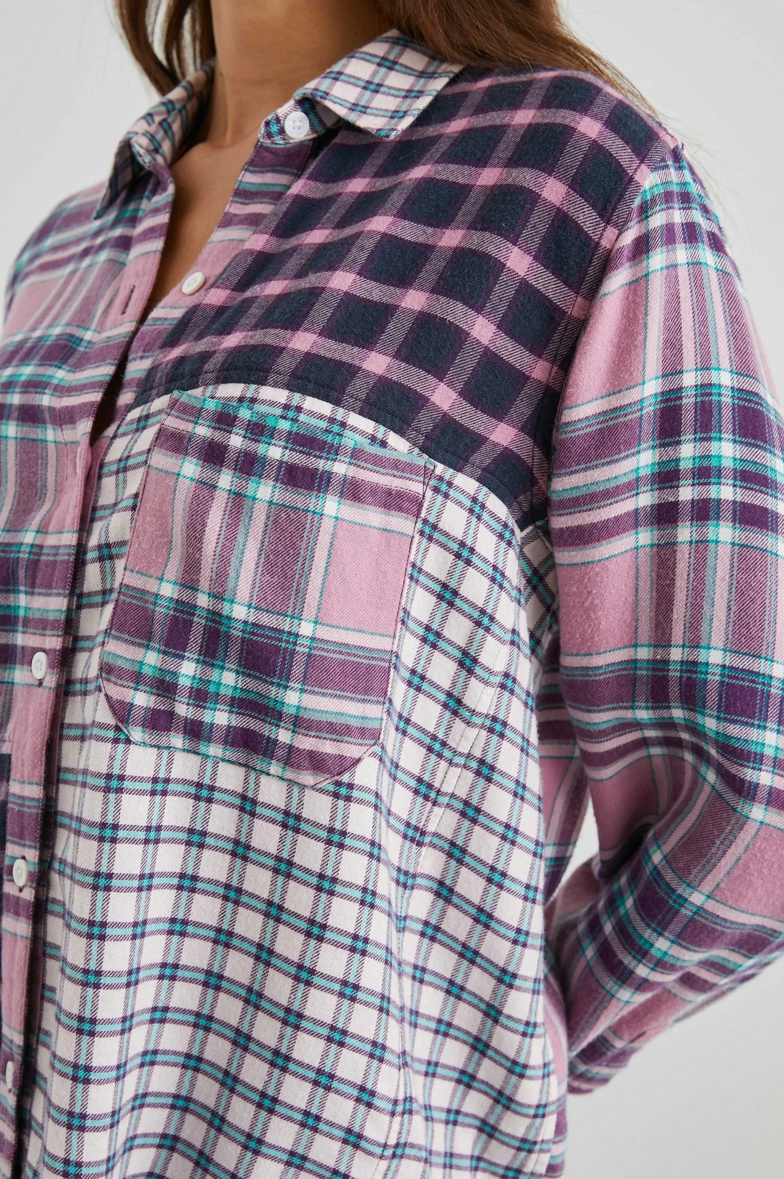 Vrouwen Rails Lakin Shirt - Rose Agave Gemengde Plaid