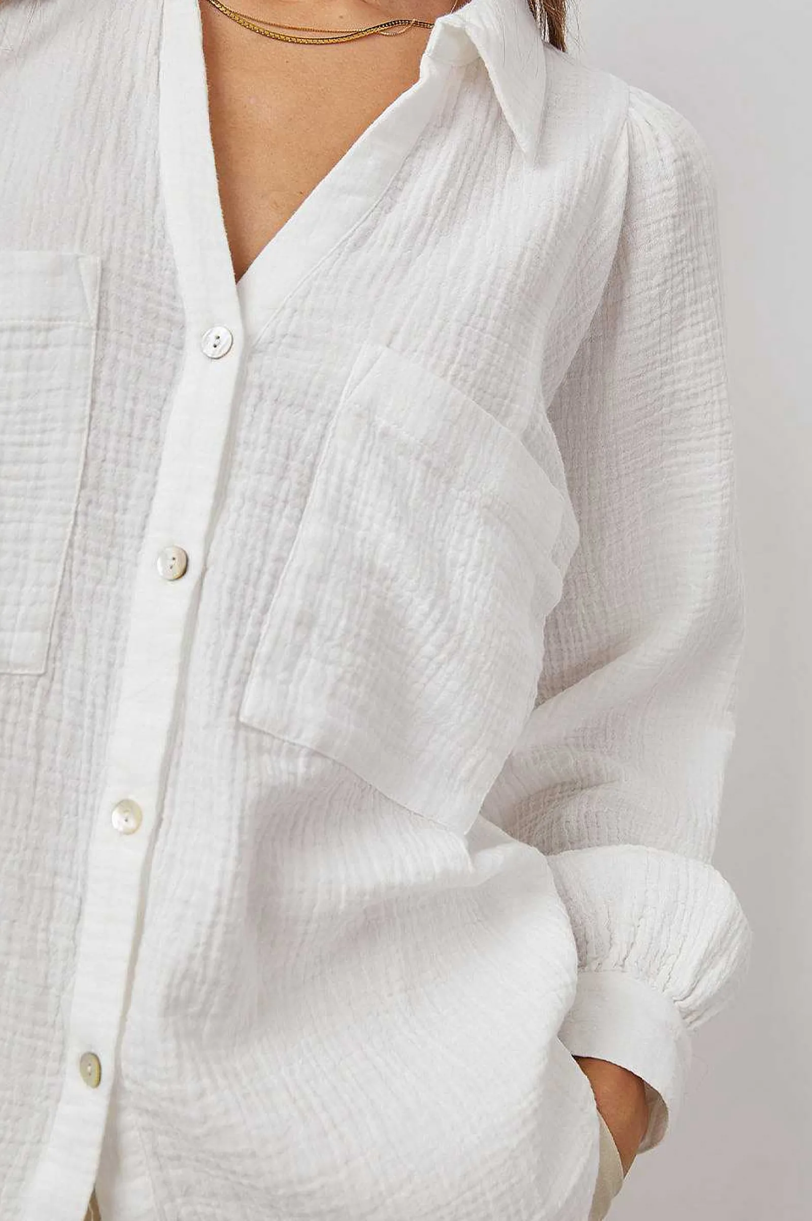 Vrouwen Rails Lauren Overhemd - Wit