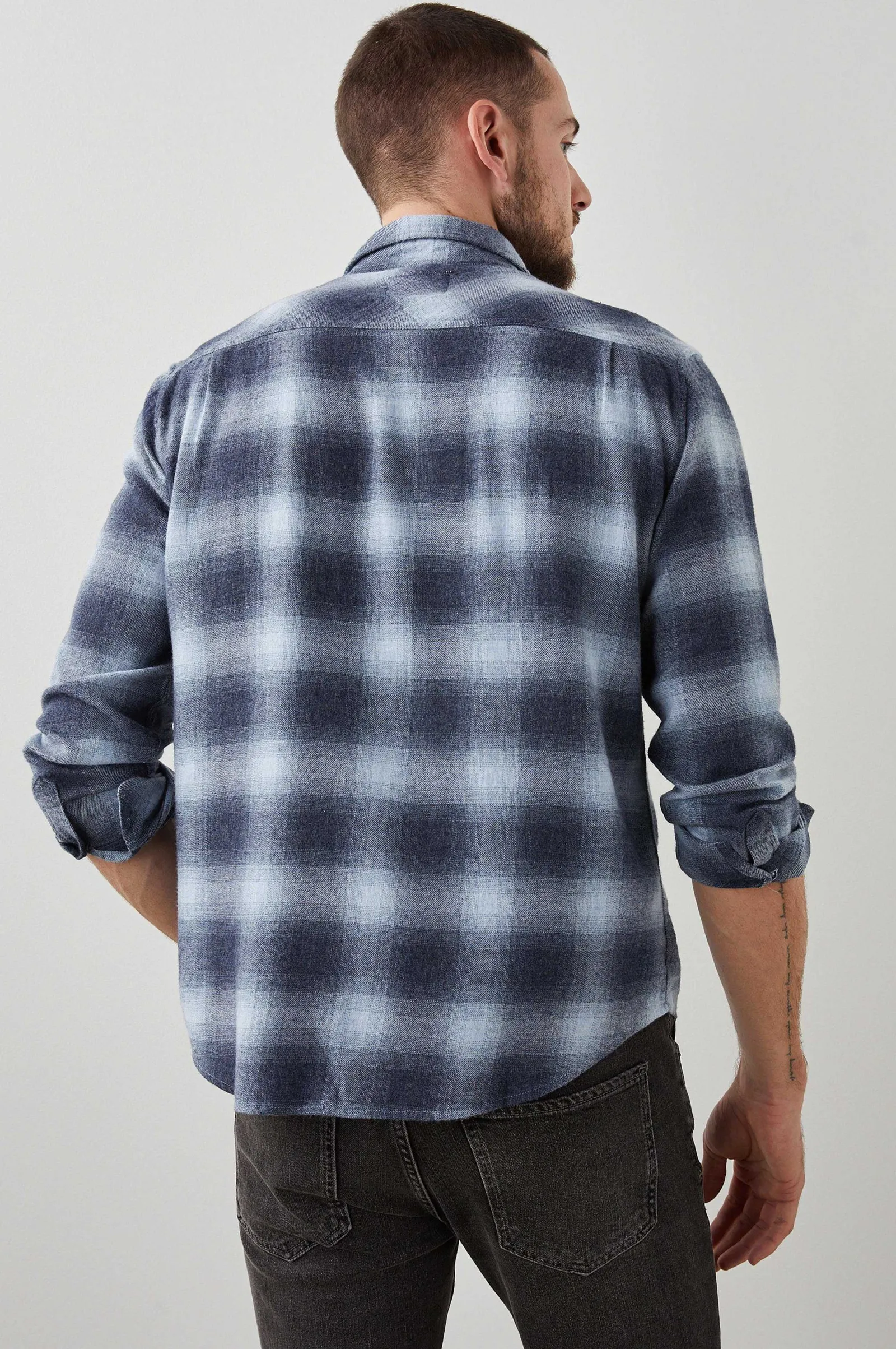 Heren Rails Lennox Overhemd - Denim Schaduw