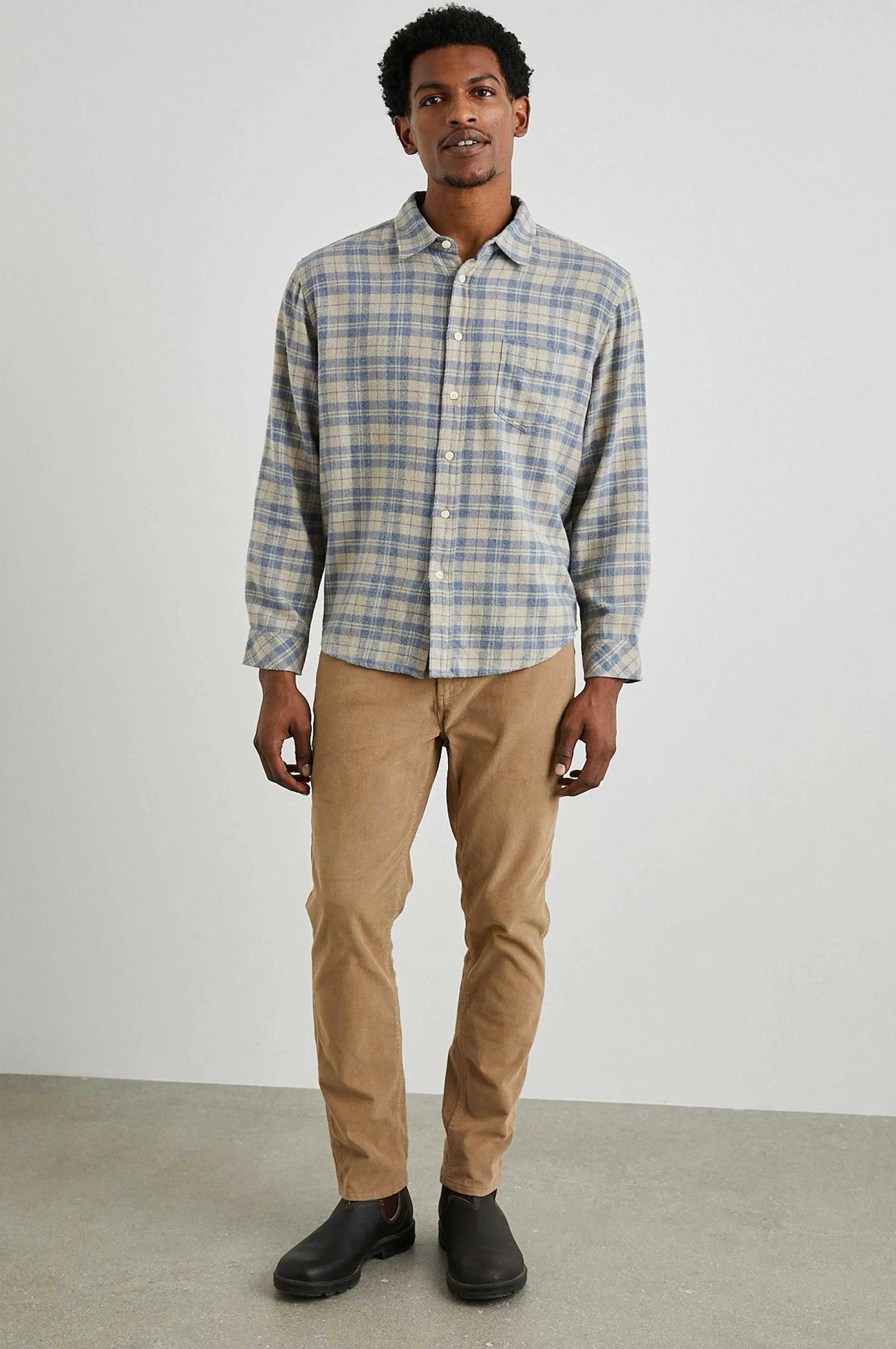 Heren Rails Lennox Shirt - Havermout Atlantische Heide