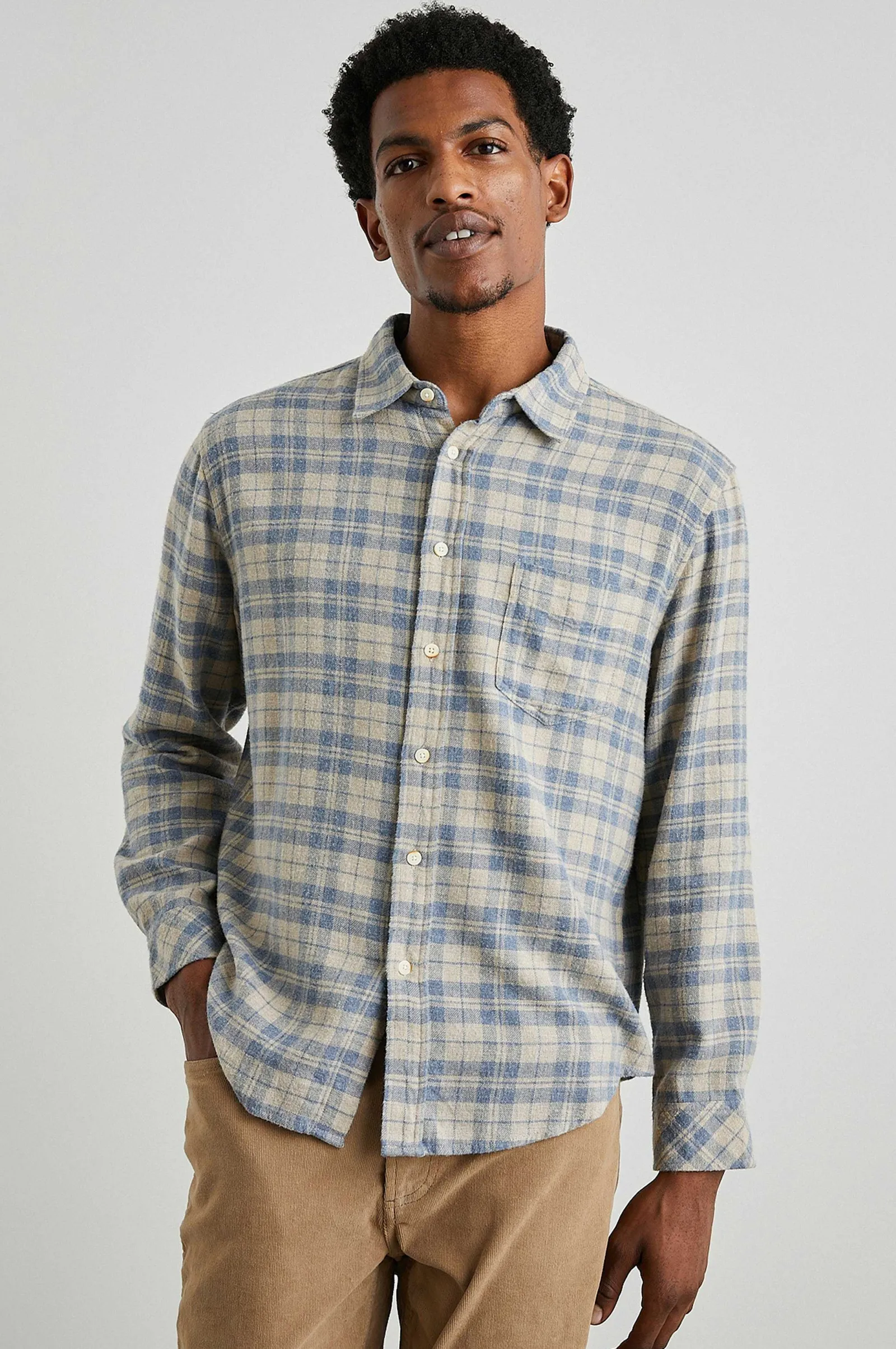 Heren Rails Lennox Shirt - Havermout Atlantische Heide