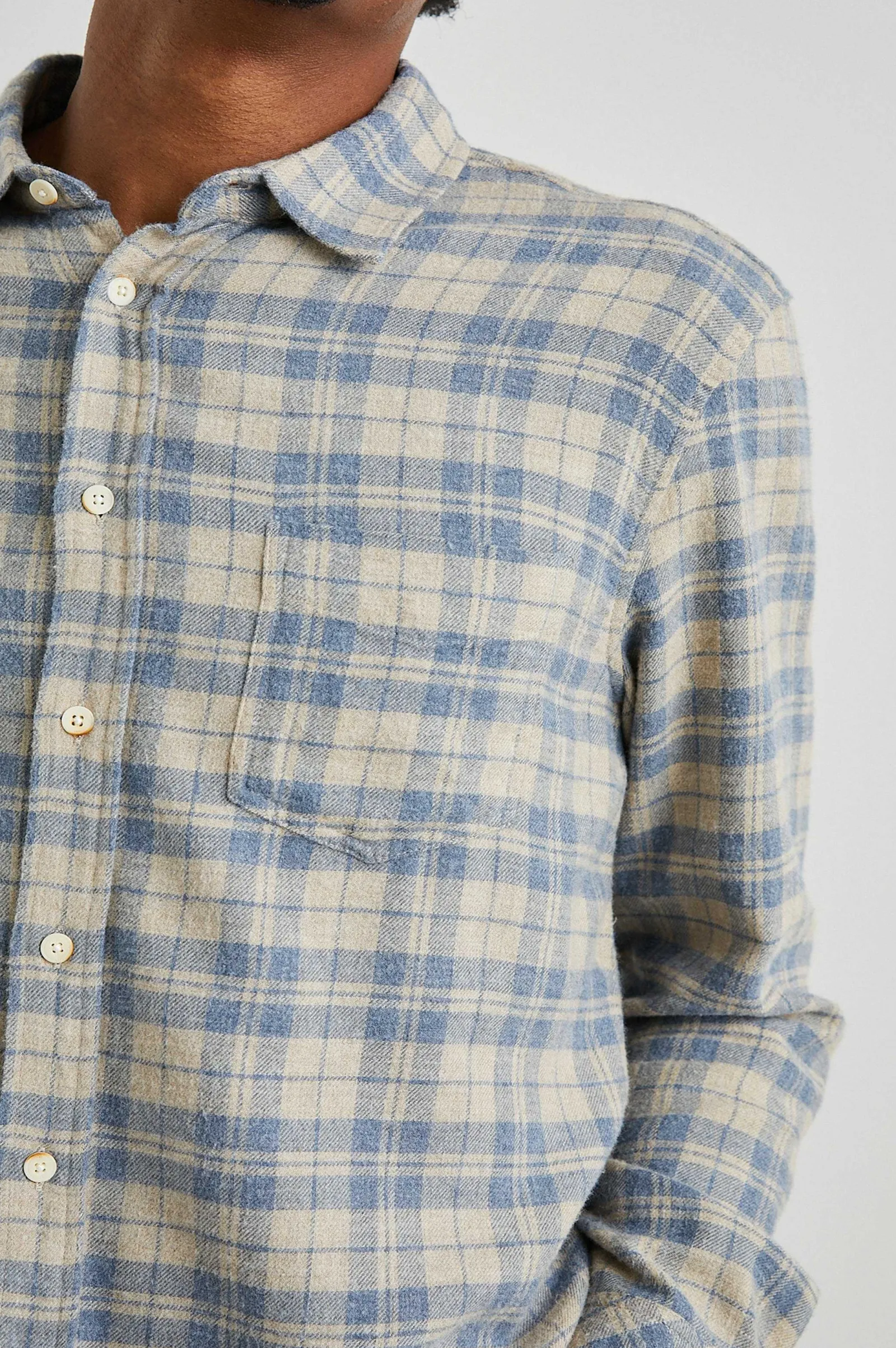 Heren Rails Lennox Shirt - Havermout Atlantische Heide