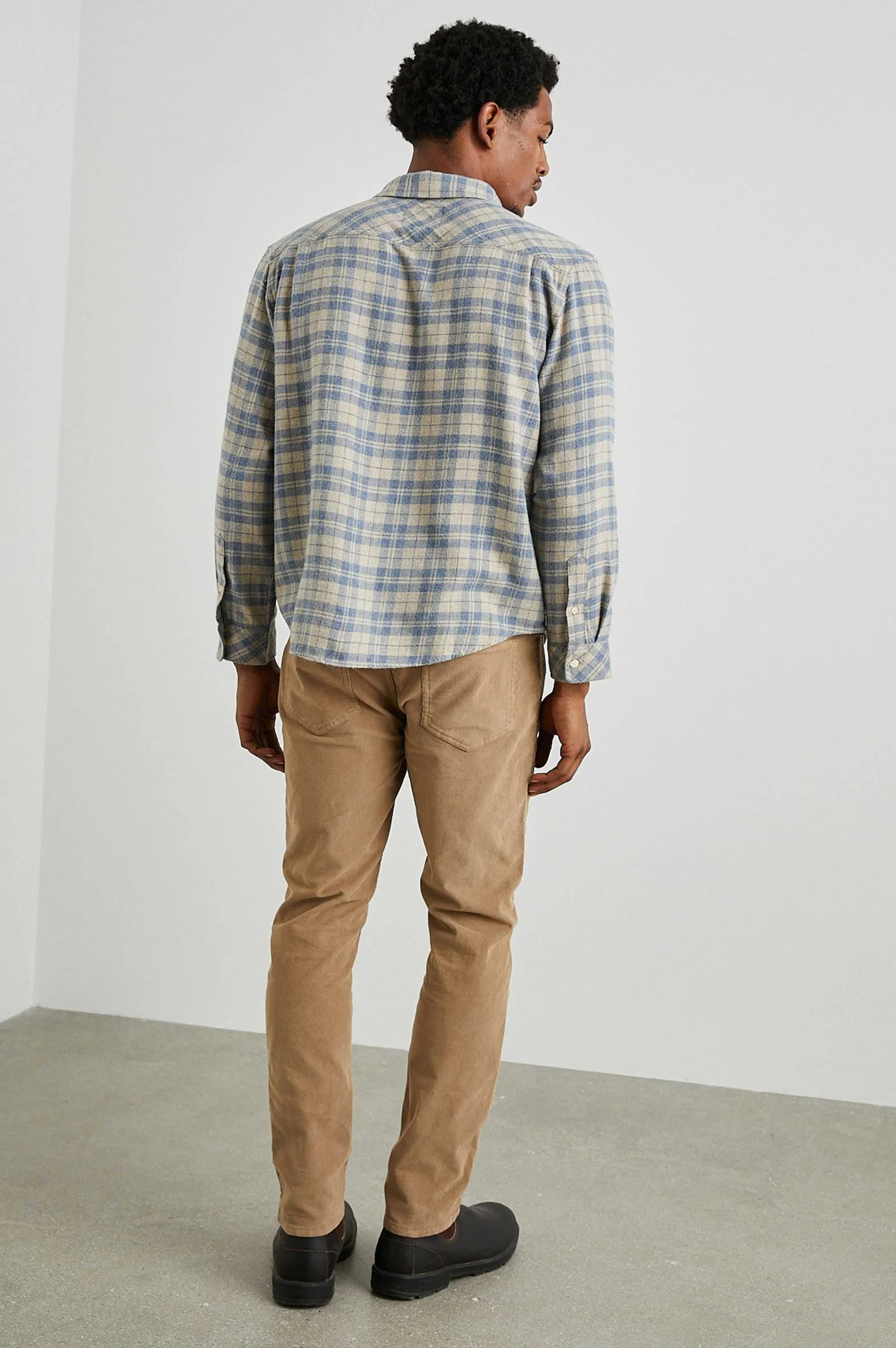 Heren Rails Lennox Shirt - Havermout Atlantische Heide