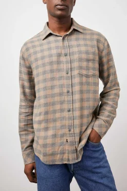 Heren Rails Lennox Shirt - Houtskool Mire