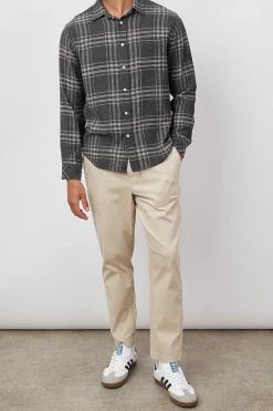 Heren Rails Lennox Shirt - Houtskool Wraith Melange